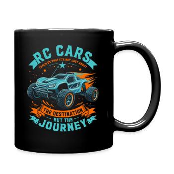 RC cars teach us that it’s not just about the dest - Full Colour Mug - black - Right