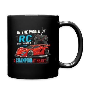 In the world of RC, every driver is a champion at - Full Colour Mug - black - Right