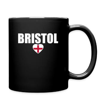 Bristol England Englische Flagge Engländer - Tasse einfarbig - Schwarz - Rechts