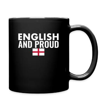 English And Proud Englische Flagge England - Full Colour Mug - black - Right