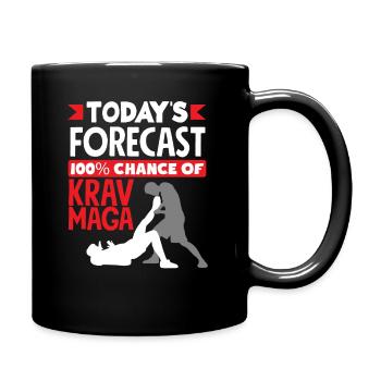 Krav Maga Prediction - Full Colour Mug - black - Right