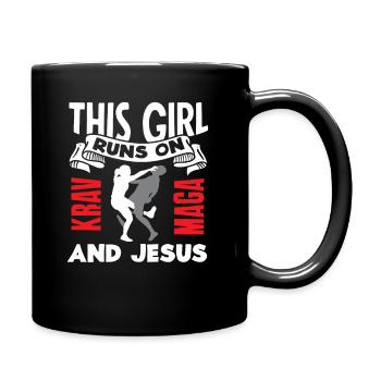 Krav Maga Arts Martiaux Filles - Mug uni - noir - Droite