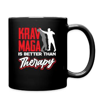 Dicton de la thérapie Krav Maga - Mug uni - noir - Droite