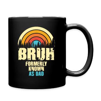 Bruh Formerly Known As Dad - Full Colour Mug - black - Right