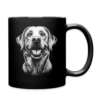Labrador Portrait Labbi Labrador Retriever Dogs - Full Colour Mug - black - Right
