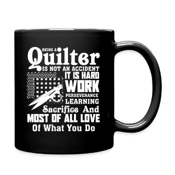 Quilter Being A Quilter - Full Colour Mug - black - Right