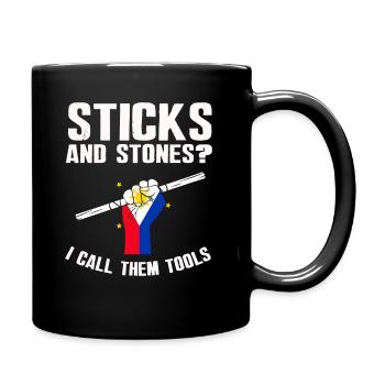 Arnis Eskrima Kali Arts Philippins FMA - Mug uni - noir - Droite