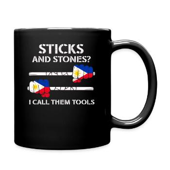Arnis Eskrima Kali Arts Philippins FMA - Mug uni - noir - Droite