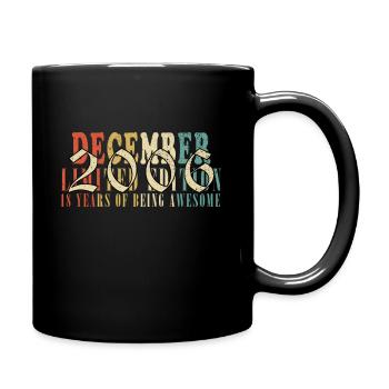 18th Anniversary - Made in December 2006 - Full Colour Mug - black - Right