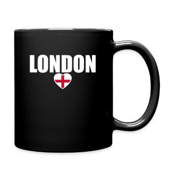 London England English Flag English - Full Colour Mug - black - Right