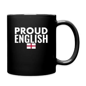 Proud English English Flag England - Full Colour Mug - black - Right