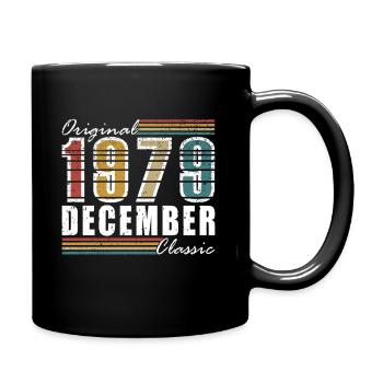 Dezember 1979 Geburtstag Dezember 1979 Geschenk - Tasse einfarbig - Schwarz - Rechts