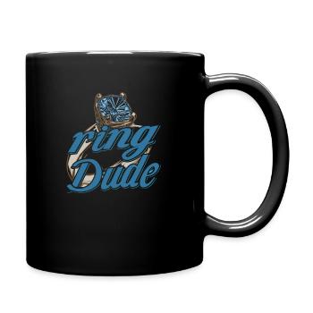 Ring Dude Ringträger Hochzeit Trauung Ehering - Tasse einfarbig - Schwarz - Rechts