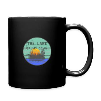 The Lake Calms down - Full Colour Mug - black - Right