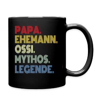 L’Allemand de l’Est et papa - Mug uni - noir - Droite