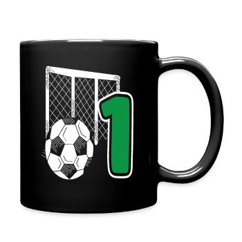 Football Anniversaire 1 an Enfants Fête d’anniversaire - Mug uni - noir - Droite