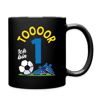 Goal Football I’m 1 Fête d’anniversaire des enfants - Mug uni - noir - Droite