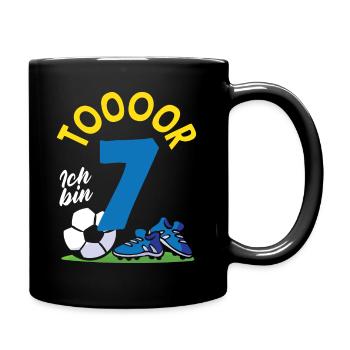 Goal Football I' Children's Birthday - Full Colour Mug - black - Right