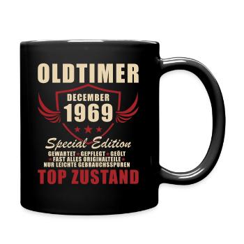 55th Birthday Oldtimer December 1969 - Full Colour Mug - black - Right