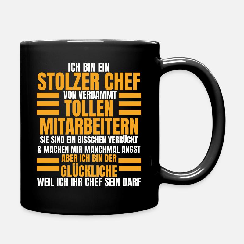 Ich Bin Ein Stolzer Chef Geburtstag Geschenk - Tasse einfarbig - Schwarz