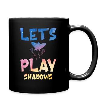 Jouons à Shadows Shadow Puppetry - Mug uni - noir - Droite