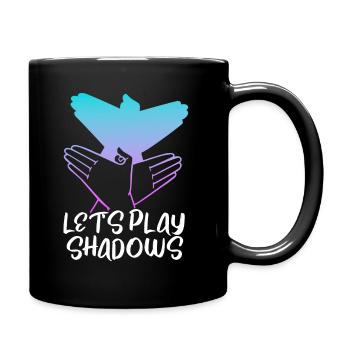 Shadow Puppetry Puppet Show Art - Full Colour Mug - black - Right