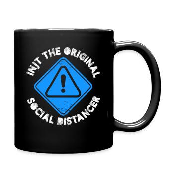 INTJ the original social distancer Design - Tasse einfarbig - Schwarz - Rechts
