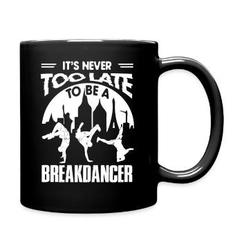 Breakdancer Want To Be A Breakdancer - Full Colour Mug - black - Right