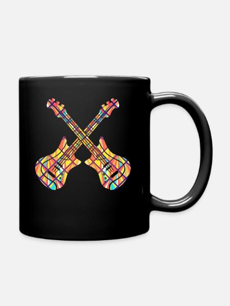 Bass Guitar Bass guitar Geometric - Full Colour Mug - black
