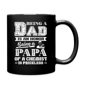 Being A Papa Of A Chemist Is Priceless - Full Colour Mug - black - Right