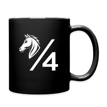 Quart de cheval Drôle Western Équitation Rodéo - Mug uni - noir - Droite