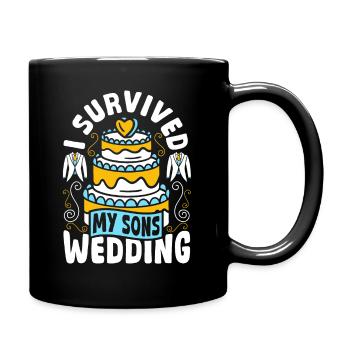 La mère du marié survit au mariage de mon fils - Mug uni - noir - Droite