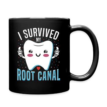 Dental Dental Care Root Canal Root Canal Treatment - Full Colour Mug - black - Right