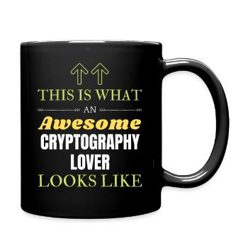 This is what an awesome Cryptography lover looks l - Full Colour Mug - black - Right