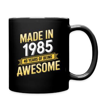 Fabriqué en 1985 40 ans d’être génial - Mug uni - noir - Droite
