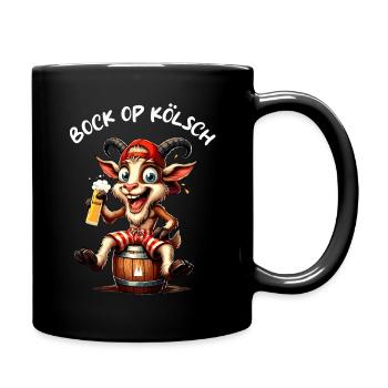 Carnaval Cologne Kölsch Bock Kölle Alaaf Dom Lustig - Mug uni - noir - Droite