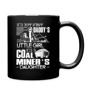 Coal Miner Coal Miner's Daughter - Full Colour Mug - black - Right