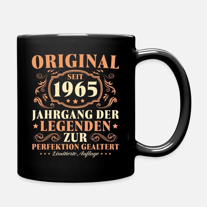 Original Jahrgang 1965 Geburtstag Geschenkidee - Tasse einfarbig - Schwarz