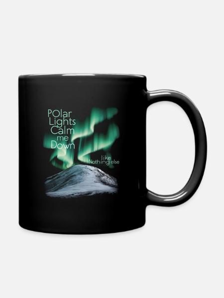 Les aurores polaires me calment comme rien d’autre - Mug uni - noir