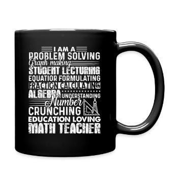 Proud To Be Math Teacher - Full Colour Mug - black - Right