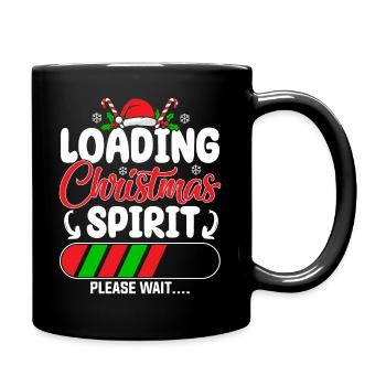 Loading Christmas Spirit Please Wait.... Santa Hol - Tasse einfarbig - Schwarz - Rechts