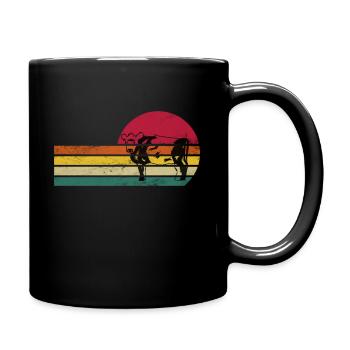Galloway Rind I Schottland Rinderzucht Geschenk - Tasse einfarbig - Schwarz - Rechts