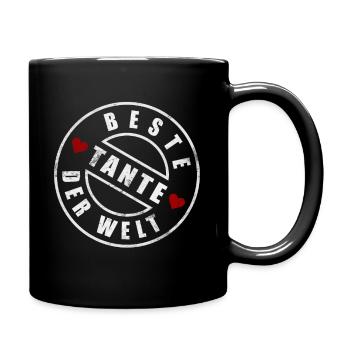 Die Beste Tante der Welt - Tante - Tanten - coole - Tasse einfarbig - Schwarz - Rechts