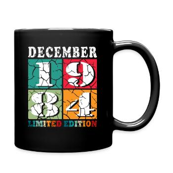 December 1984 birthday December 1984 December - Full Colour Mug - black - Right