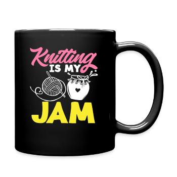 Le tricot est mon truc Wool And Jam - Mug uni - noir - Droite