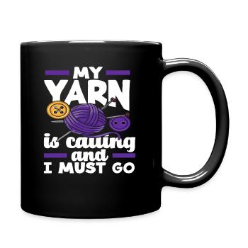 Stricken Ruft Und Ich Muss Gehen - Tasse einfarbig - Schwarz - Rechts