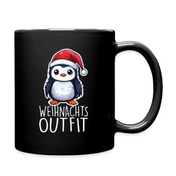 Pinguin - Tasse einfarbig - Schwarz - Rechts