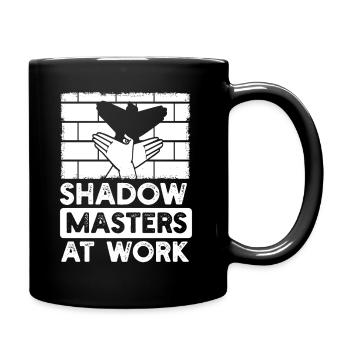 Maîtres de l’ombre au travail Marionnettes d’ombres - Mug uni - noir - Droite