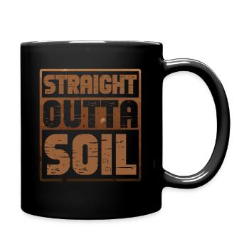 Straight Outta Agronome du sol - Mug uni - noir - Droite