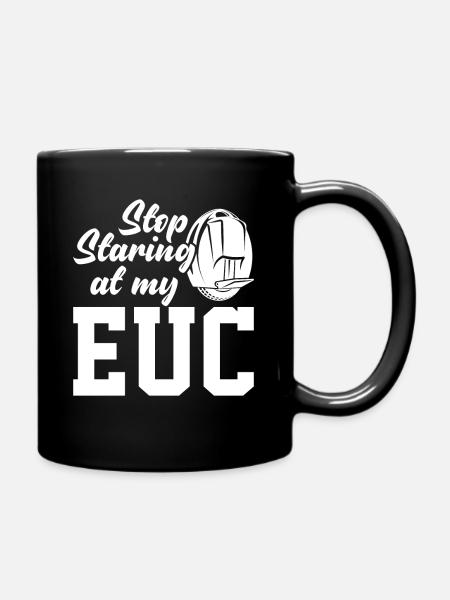 Arrêtez de regarder mon scooter à une roue EUC Monowheel - Mug uni - noir